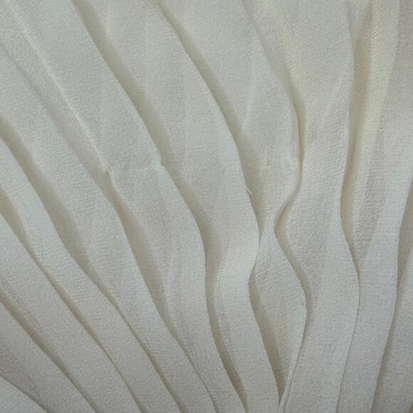 Robert Rodriguez Silk Chiffon Pleated Blouse Womens size 4 - Picture 10 of 12